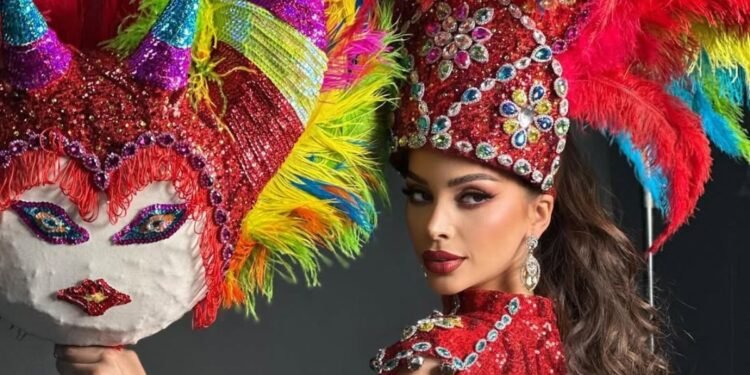 Elena Mateo deslumbra en Miss Grand Internacional con traje jujeño único