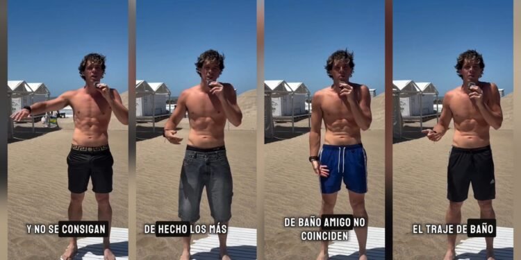 Santiago Maratea denuncia la falta de trajes de baño largos para hombres en verano