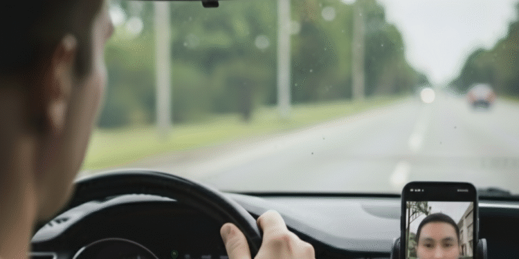 Influencer se graba haciendo videollamada al volante y genera polémica en la Provincia de Buenos Aires