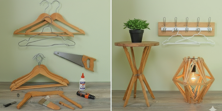 Transformá tus perchas rotas en objetos creativos y útiles para el hogar
