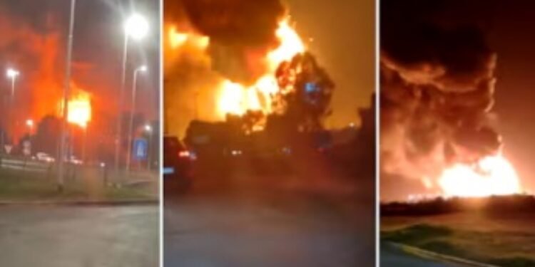 Explosión en Polo Industrial de Ezeiza: un incendio masivo desata el caos y la evacuación preventiva