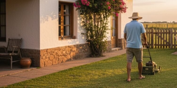Tragedia en San Nicolás: un hombre murió mientras cortaba el pasto en la vereda de su casa