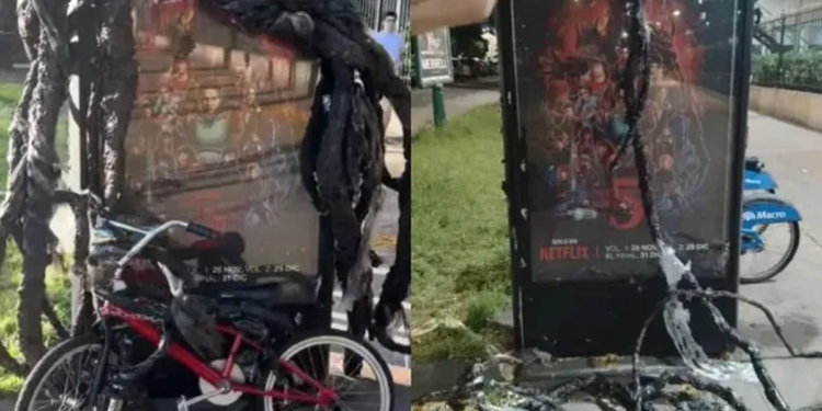 Roban la bicicleta de Will Byers en promoción de Stranger Things en Buenos Aires