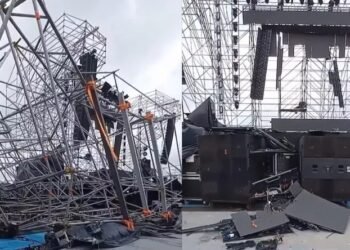 Tormenta devasta el AMBA y colapsa escenario de la Fiesta de Disfraces en San Nicolás