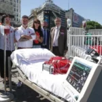 Impactante instalación en el Obelisco: un llamado urgente a la donación de órganos