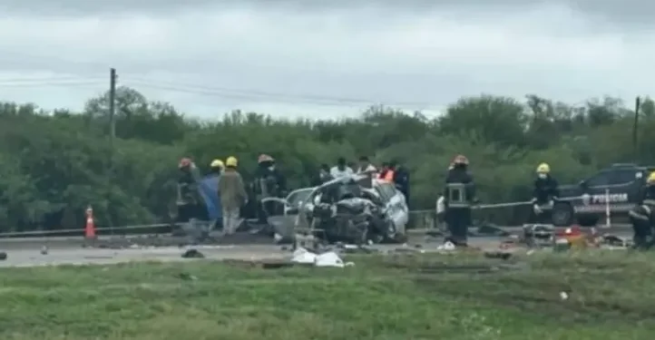 Trágico choque en Ruta Nacional 9 dejó cinco muertos y tres heridos en Santiago del Estero