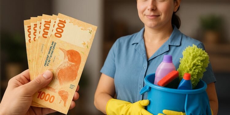 Actualización salarial y bonos para el servicio doméstico en diciembre 2025