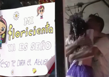 Flopy se recibió de maestra jardinera y festejó con su papá en el trabajo del colectivo