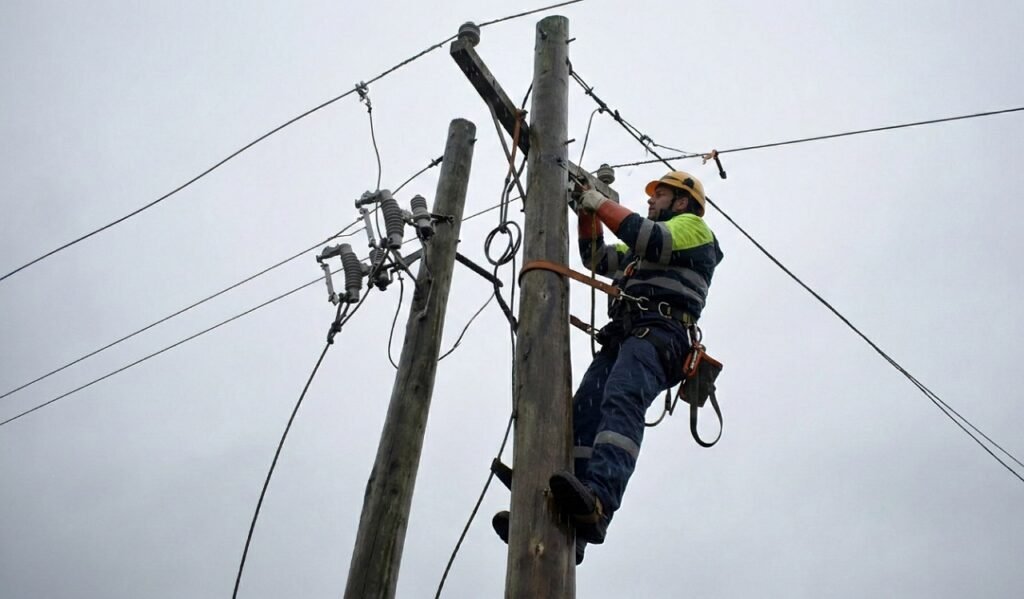 Trágica descarga eléctrica: operario de Cretal murió mientras reparaba daños por el temporal