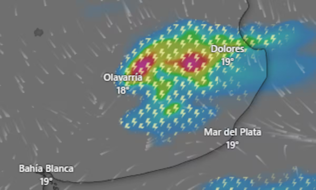 Alerta amarilla por tormentas: precauciones en el centro y sudeste de la Provincia de Buenos Aires