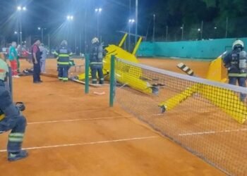 Imputaron al piloto del helicóptero que cayó en Palermo y siguen las pericias en el lugar