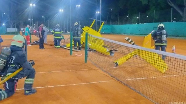Imputaron al piloto del helicóptero que cayó en Palermo y siguen las pericias en el lugar