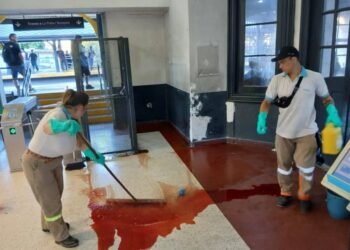 Batalla campal en la estación Quilmes: cuatro jóvenes aprehendidos y un herido
