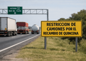 Por el recambio turístico, restringen camiones en rutas clave hacia la Costa Atlántica