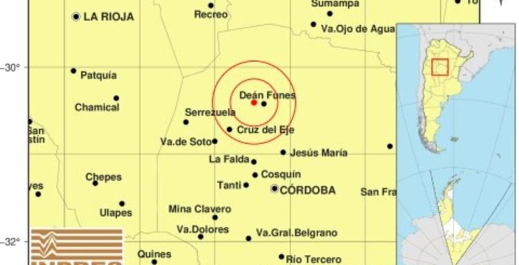 Sismo en Córdoba: tembló la tierra cerca de Deán Funes y los vecinos lo sintieron fuerte