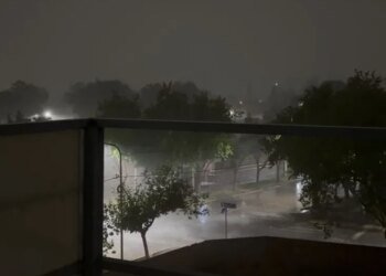 Feroz tormenta eléctrica sorprende a los mendocinos con granizo y fuertes vientos