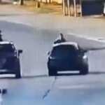 Una policía arrolló a un delincuente en Quilmes durante un robo y quedó grabado en video