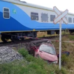 Falleció joven herido en el choque entre un tren y un auto en la Ruta 2, cerca de Mar del Plata