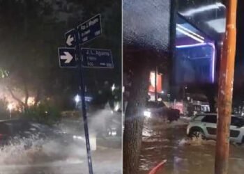 La tormenta desbordó las calles de Mendoza: videos muestran la ciudad como un río