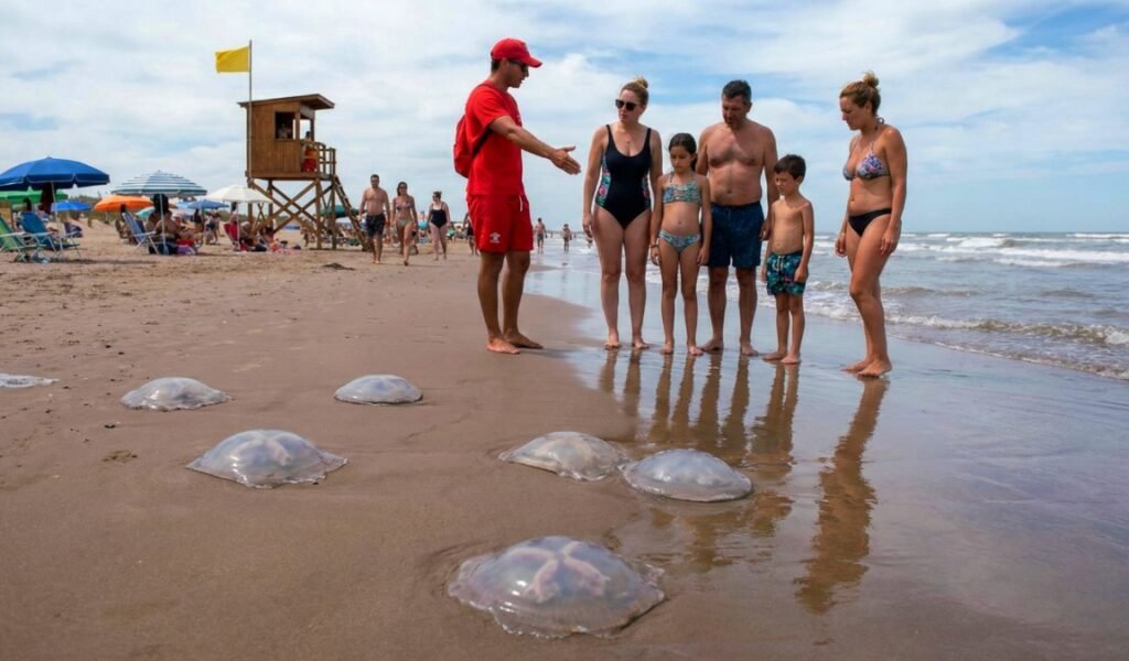 Aguas vivas y tapiocas invaden la Costa Bonaerense por el calentamiento del mar