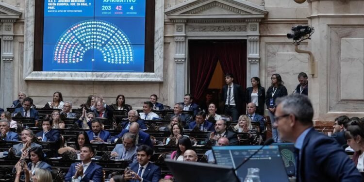 Diputados ratificó el acuerdo Mercosur-UE con respaldo de varios bloques, incluido el peronismo