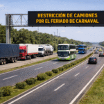 Restringen el paso de camiones en rutas turísticas por el feriado de Carnaval en Provincia de Buenos Aires