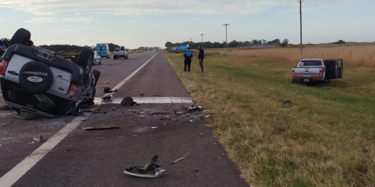 Tragedia en Ruta 2: un joven ha muerto en un violento choque en el inicio del fin de semana largo