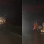 Temporal en la Autopista Córdoba-Rosario: más de diez camiones volcaron y el tránsito se detuvo