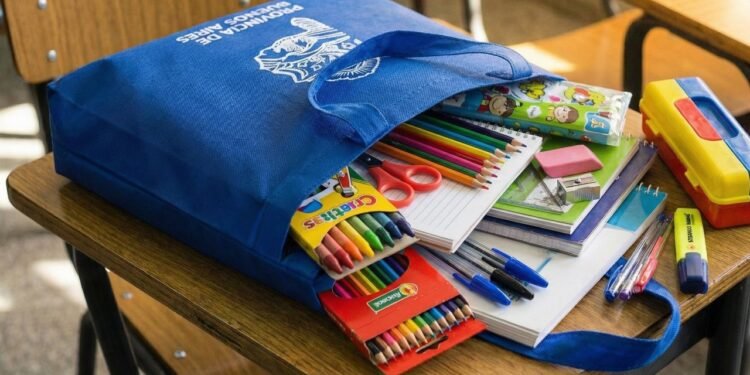 La Provincia se prepara para entregar kits escolares a familias antes del inicio de clases