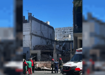 Herido un obrero tras el derrumbe de una obra en demolición en Belgrano
