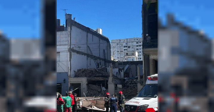 Herido un obrero tras el derrumbe de una obra en demolición en Belgrano
