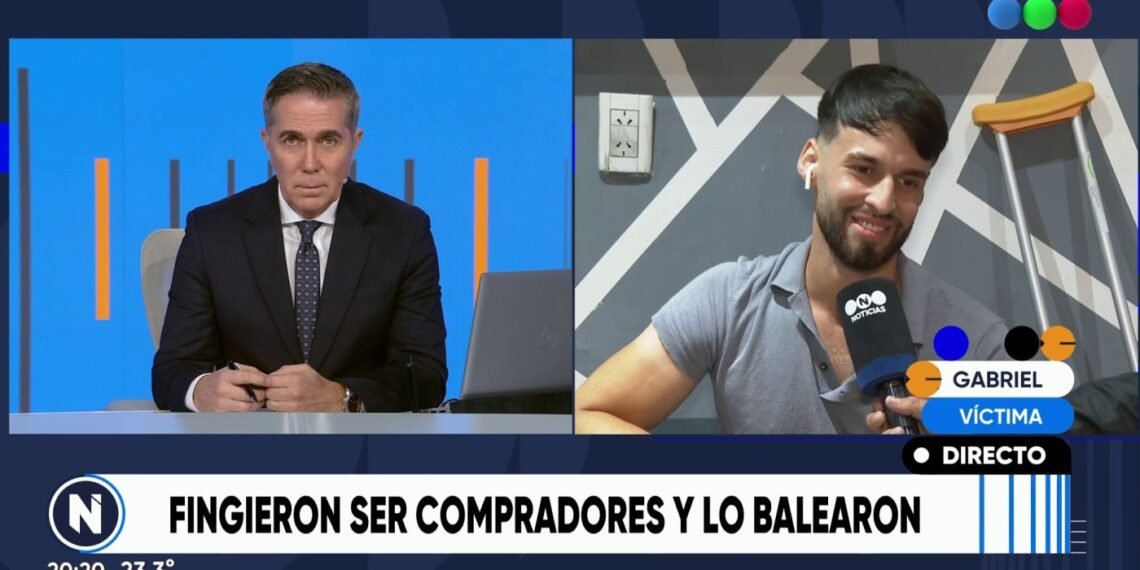 Le dispararon a un influencer de celulares en Barracas: el momento quedó grabado