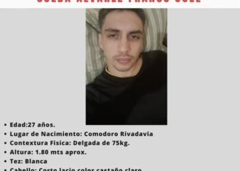 Intensa búsqueda de Franco Ojeda, el joven de 27 años desaparecido en Chubut