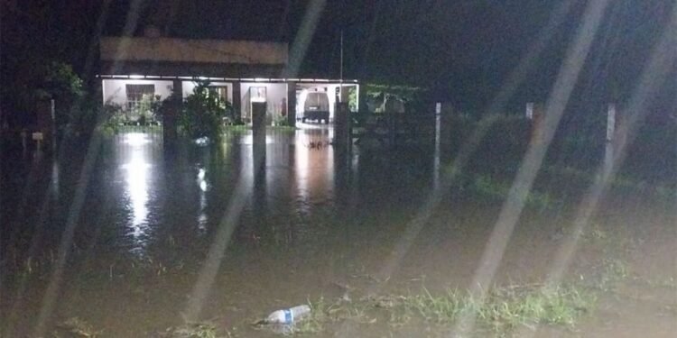 Intensas lluvias causaron anegamientos y cortaron el tránsito en rutas de Leales