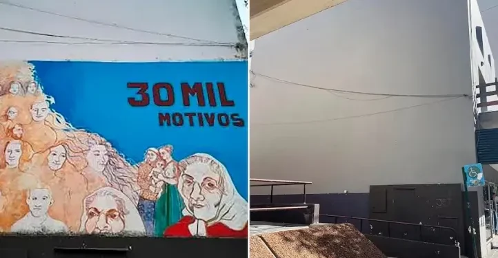 Indignación en Mar del Plata por vandalismo a mural que homenajea a los 30 mil desaparecidos