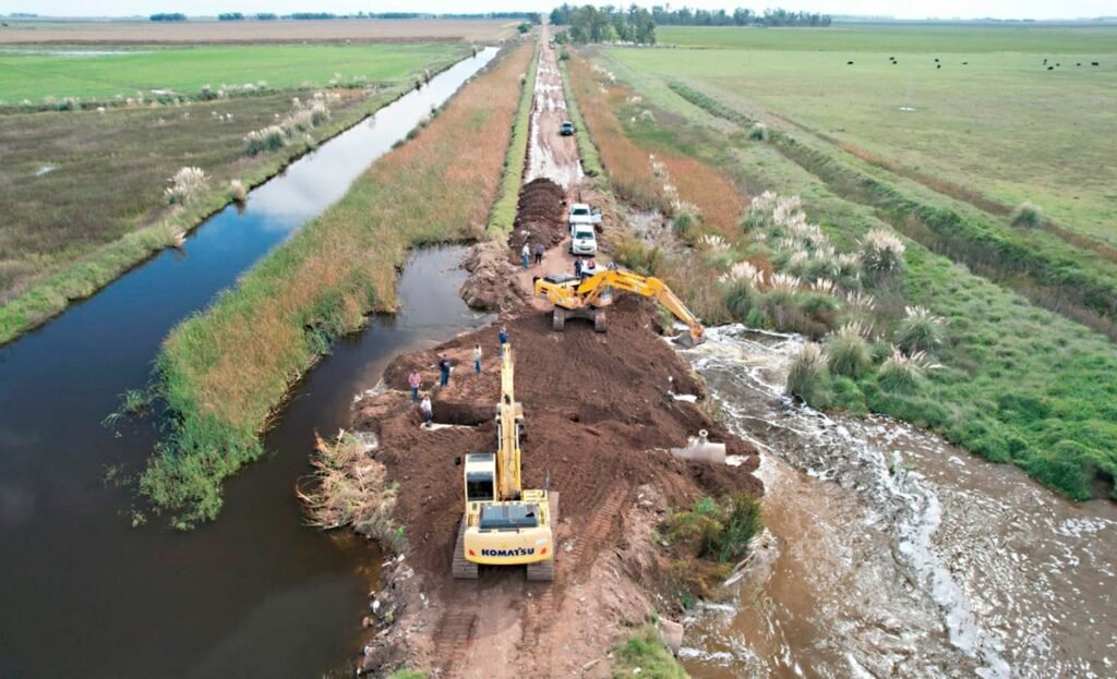 Ampliación de desagüe en la Provincia de Buenos Aires para prevenir inundaciones