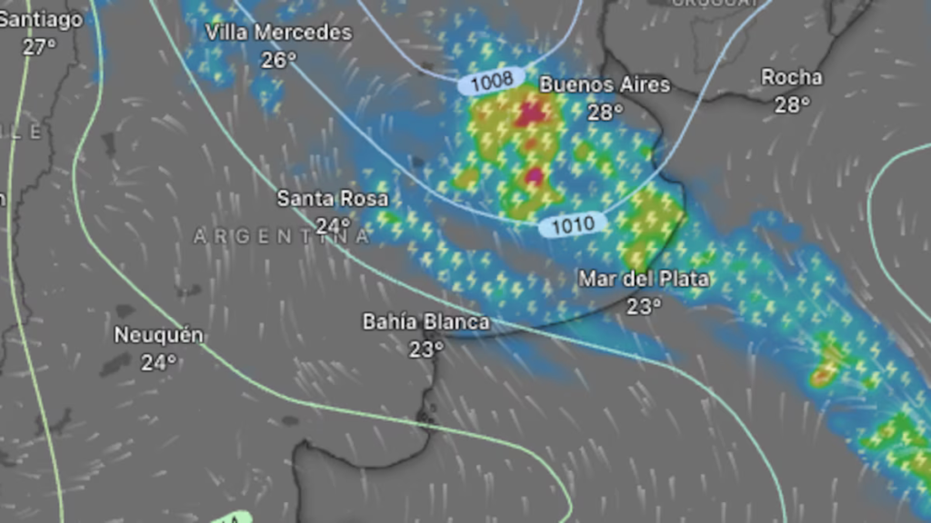 Fuerte alerta por tormentas en la Ciudad y la Provincia de Buenos Aires este miércoles